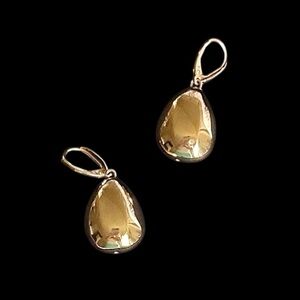 Lisa Robertson .925 Sterling Silver Gold Vermeil Teardrop Drop Earrings
